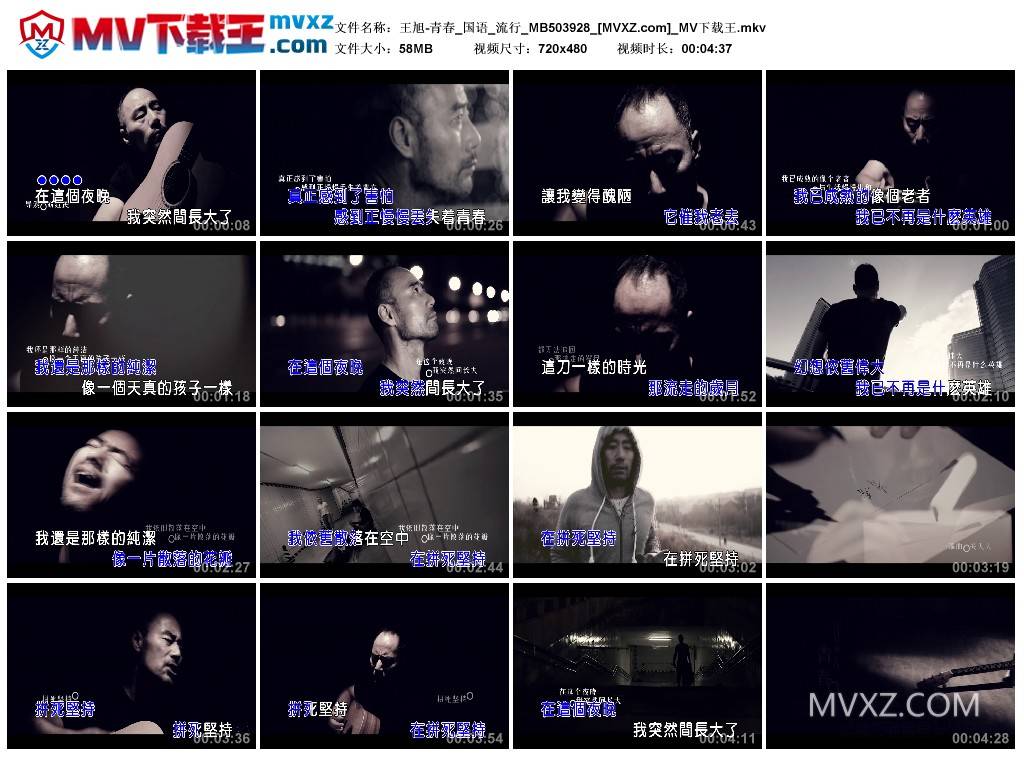 王旭-青春_国语_流行_MB503928